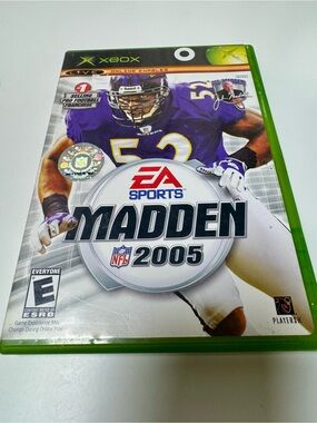 EA Sports Madden 2005 Xbox Video Game - Purple/White